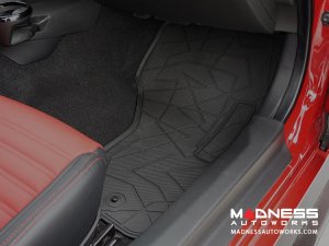 FIAT 124 Floor Mats - All Weather - Rubber - Premium 